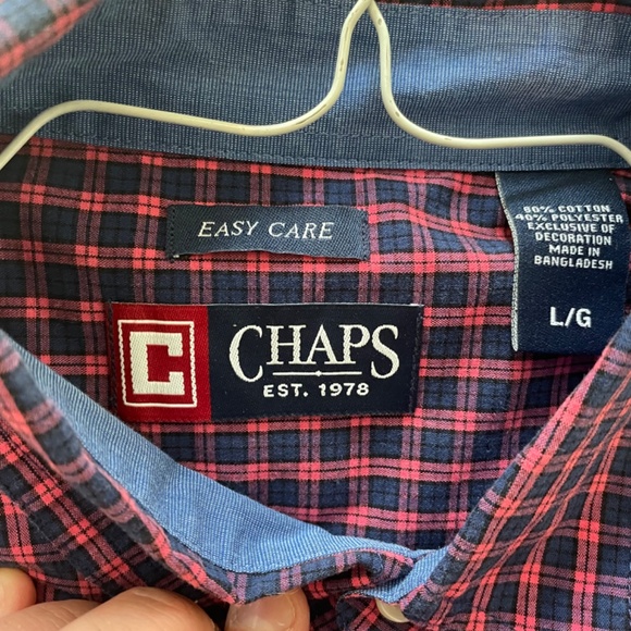 Men’s Chaps Long Sleeve Button Down Shirt, Mens L - Picture 2 of 3